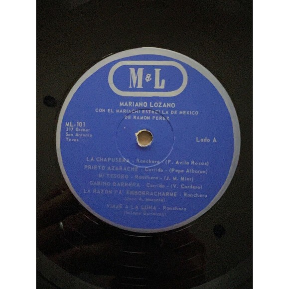Mariano Lozano Con El Mariachi Estrella De Mexico LP ML-101 VG+ - Picture 5 of 7